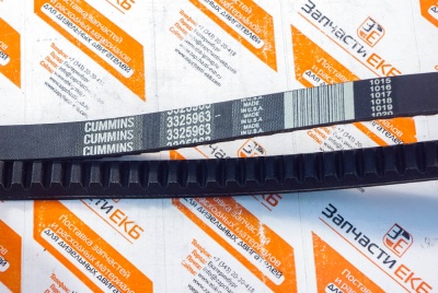 3325963 Ремень привода вентилятора BELT V RIBBED Cummins NT495, NT743, NTA855 Взаимозаменяемые номера: 04121-22285-1